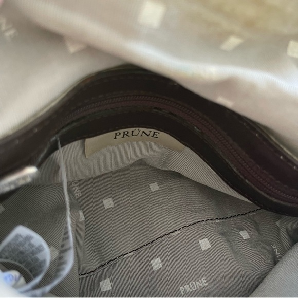 Prüne Argentina Brown Leather Satchel Bag with Double Handles - Picture 7 of 14